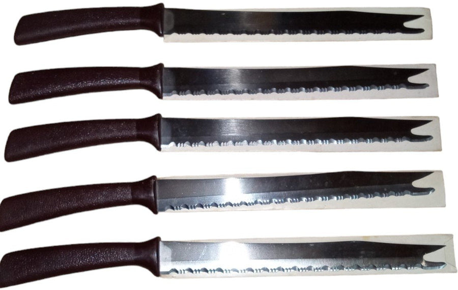 Quikcut Surgical Stainless Vintage Knives Set of 5 13.5" Long 8" Blade