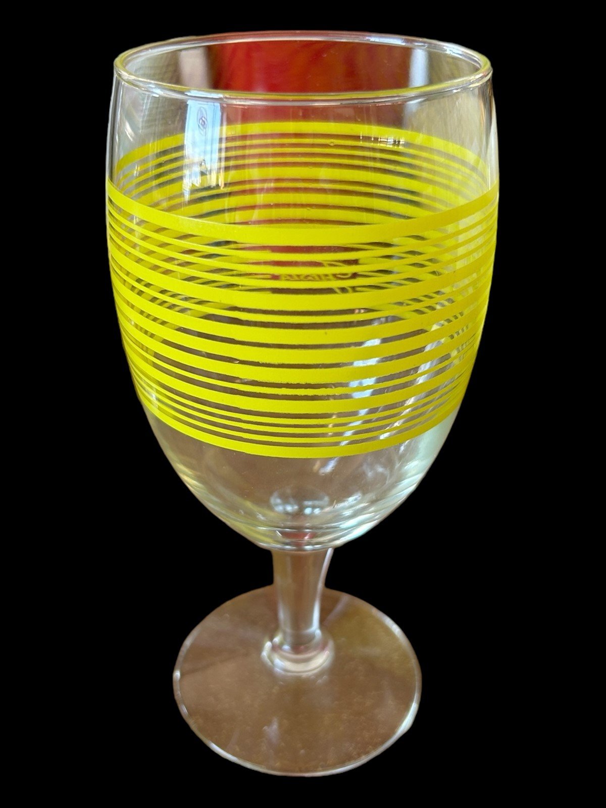 Fiesta - 16oz Iced Tea Glass Sunflower Yellow Homer Laughlin Footed Goblet Drink