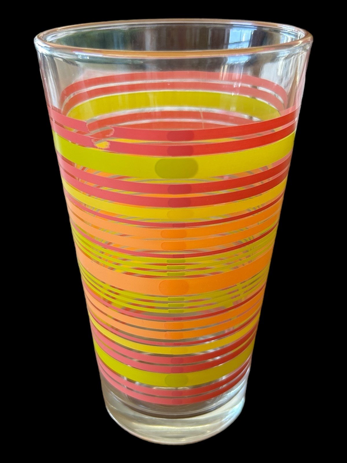 Fiesta - 16oz Tumbler Rose, Sunflower, Marigold, Tangerine, Glass Drinkware HLC