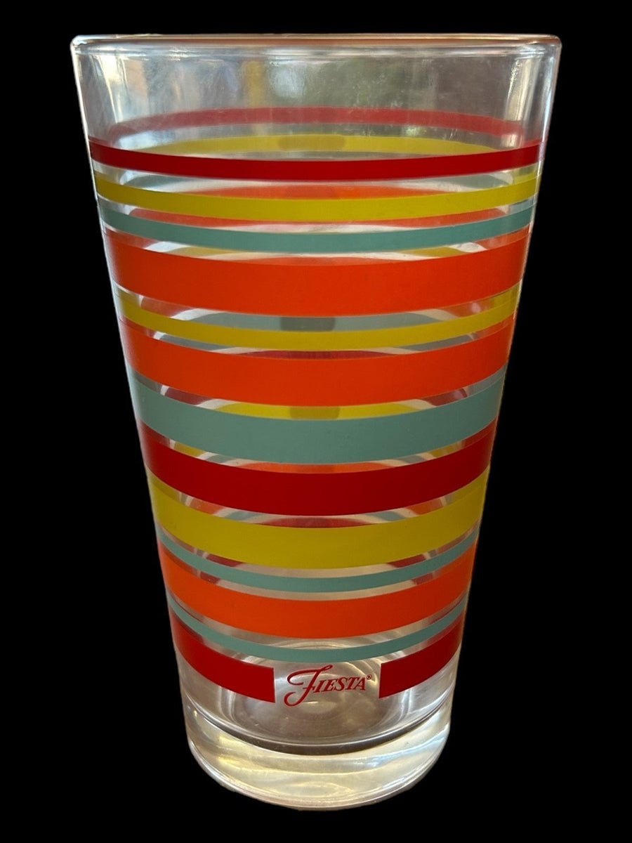 Fiesta - 16oz Tumbler Scarlet, Lemongrass, Turquoise, Tangerine, Glass Drinkware