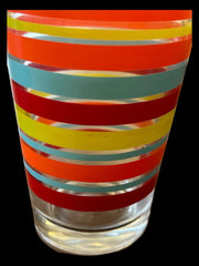 Fiesta - 16oz Tumbler Scarlet, Lemongrass, Turquoise, Tangerine, Glass Drinkware