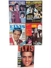 Elvis Presley Magazines Lot of 5 Collectors Issues Vintage Memorial Items