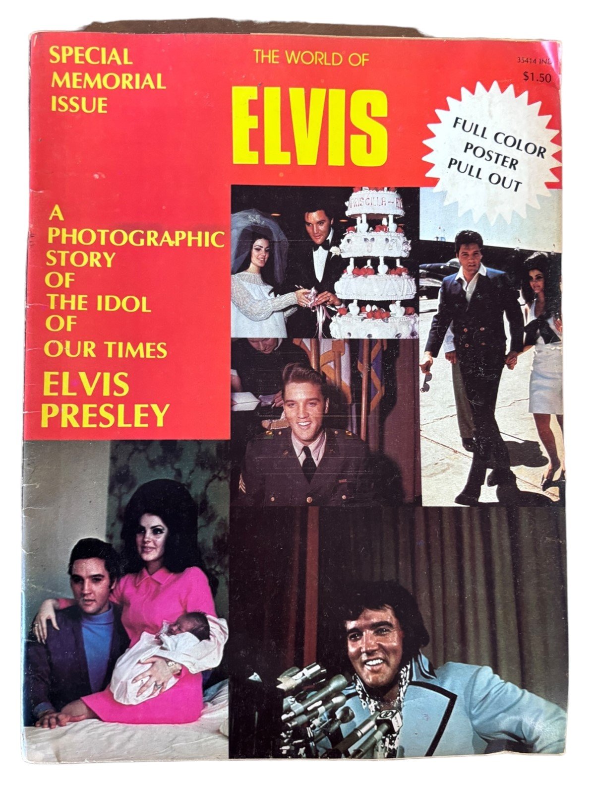 Elvis Presley Magazines Lot of 5 Collectors Issues Vintage Memorial Items