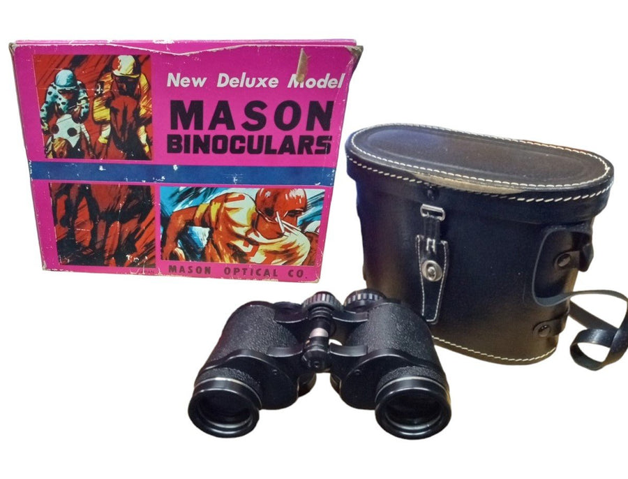 Mason Optical Co. Binoculars Vintage Collectible Visual Aid Birdwatching