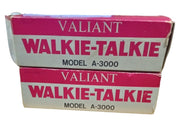 Valiant Walkie Talkies Set Of 2 Communication Utilities Vintage Collectible