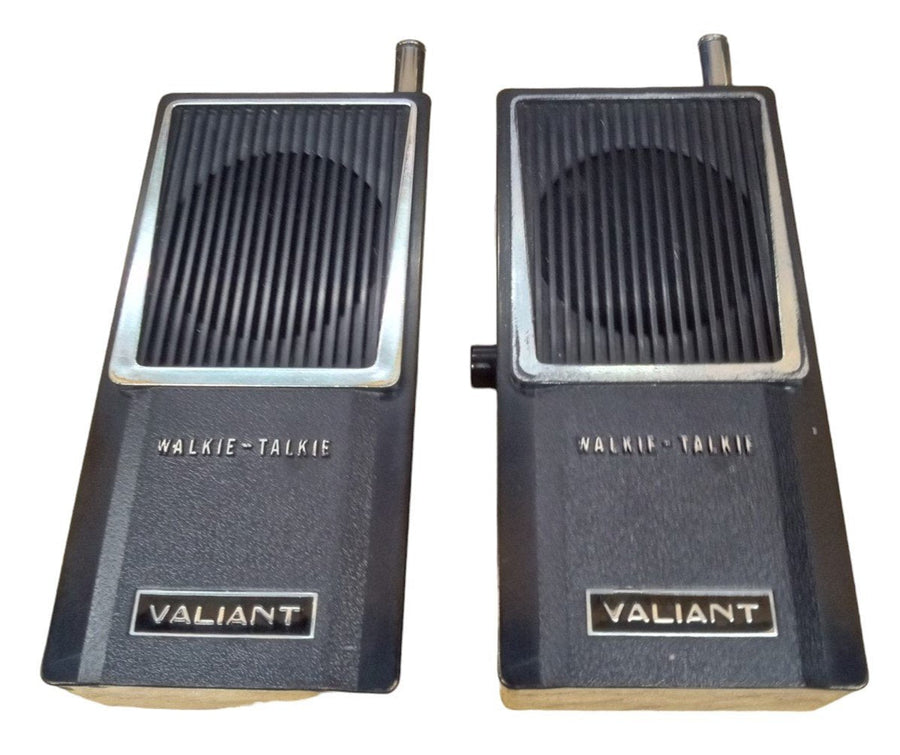 Valiant Walkie Talkies Set Of 2 Communication Utilities Vintage Collectible