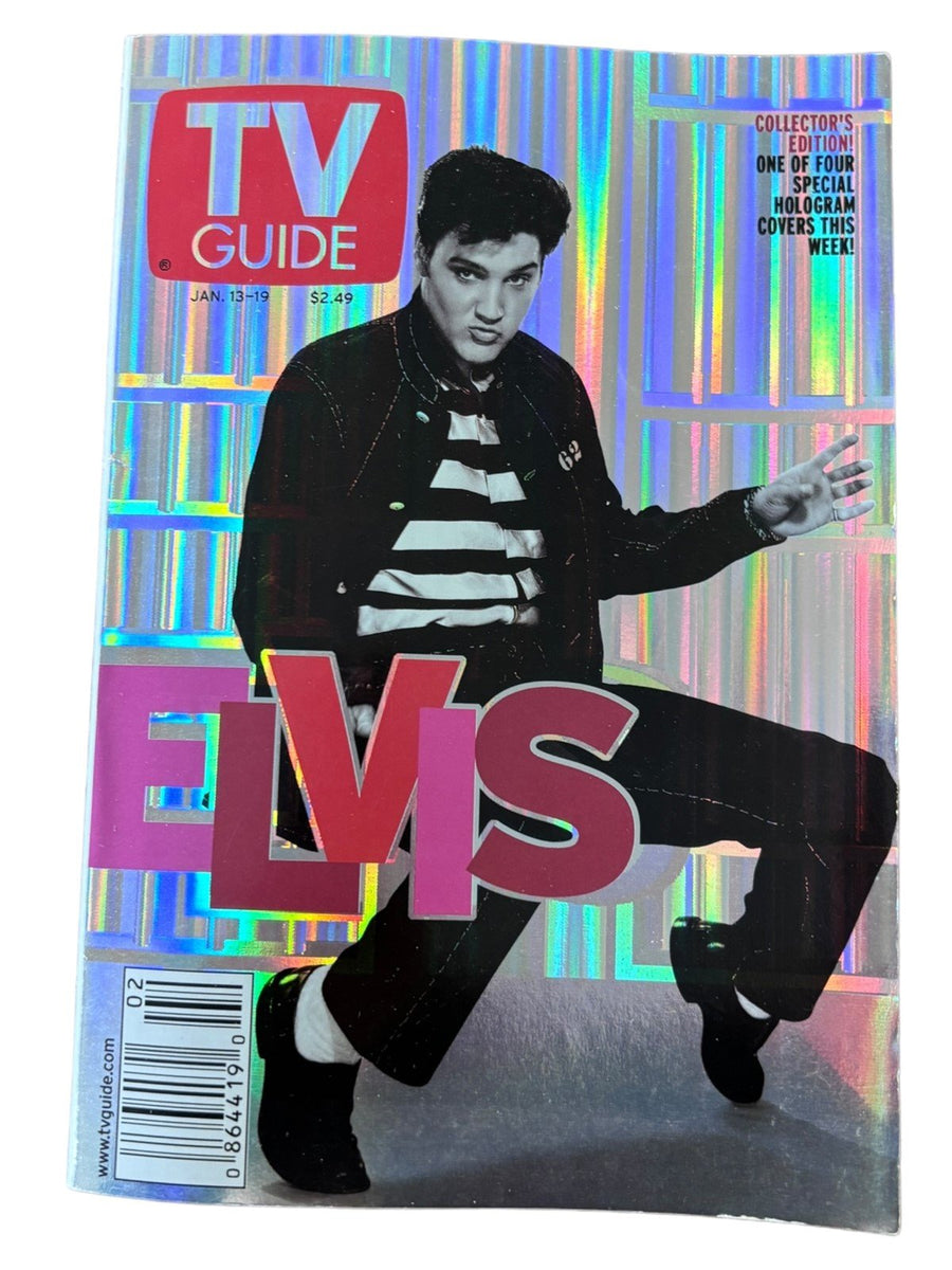Elvis Presley Mini TV Guide Magazines 1997-2001 Issues Lot of 5