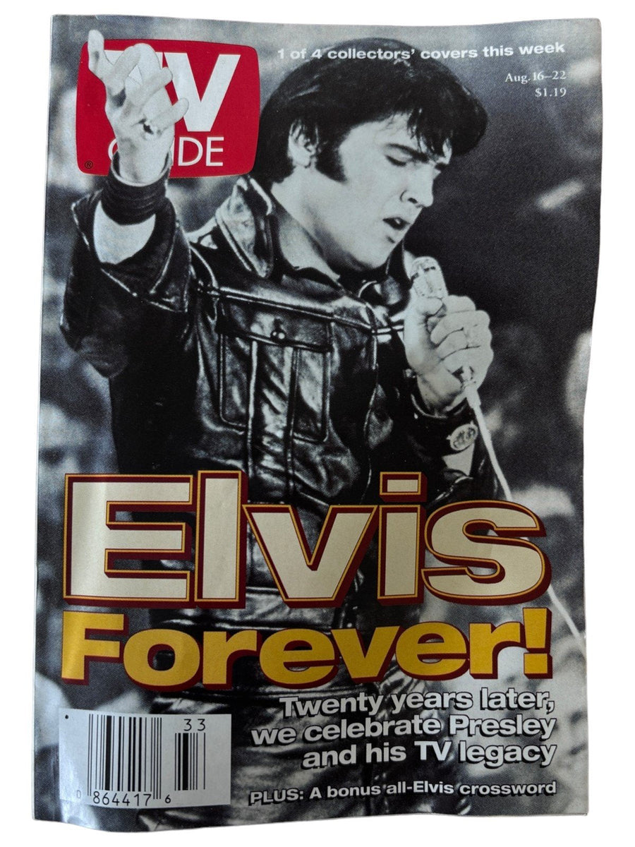 Elvis Presley Mini TV Guide Magazines 1997-2001 Issues Lot of 5