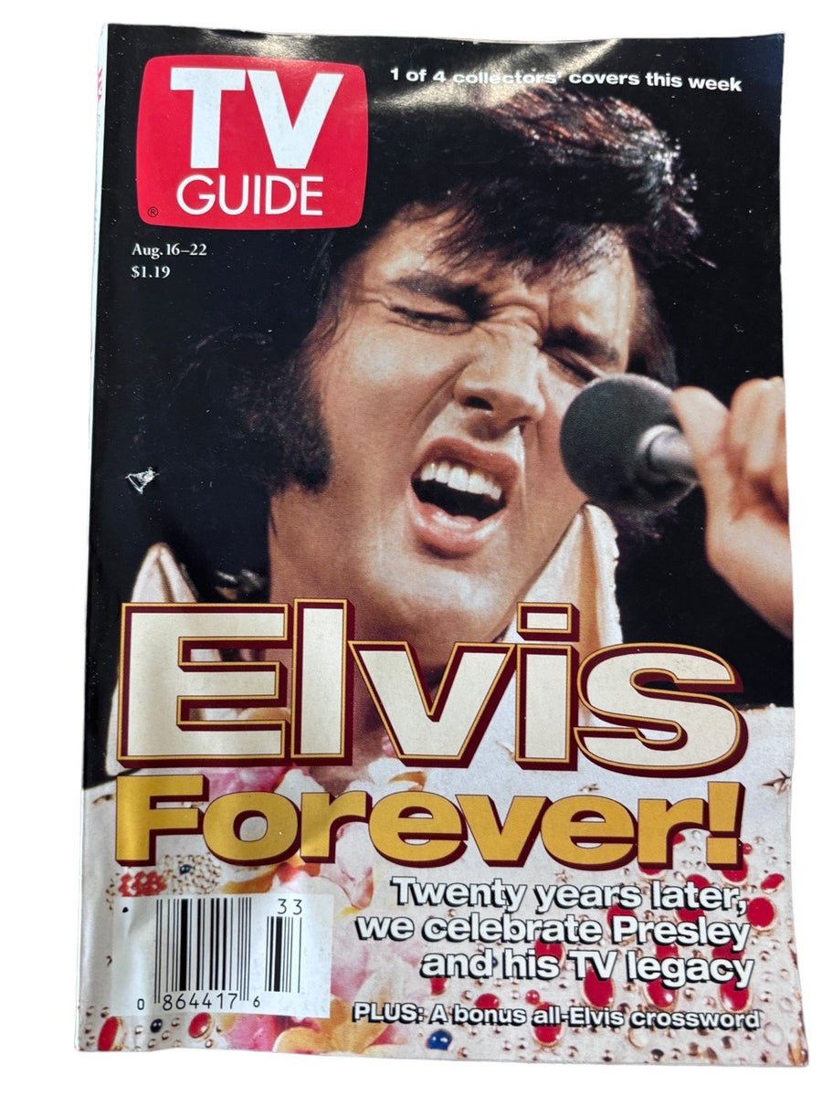 Elvis Presley Mini TV Guide Magazines 1997-2001 Issues Lot of 5