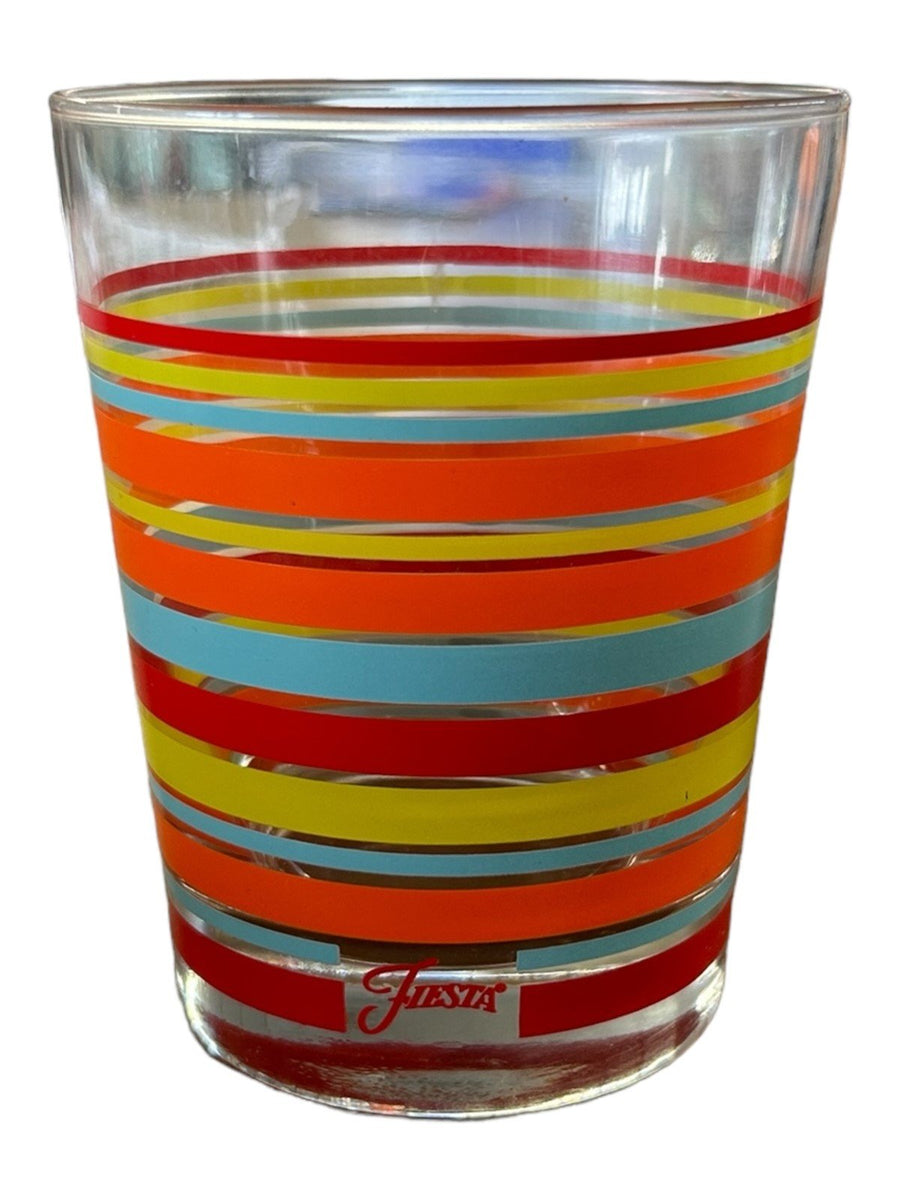 Fiesta - 15oz Double High Ball Glass Scarlet Lemongrass Turquoise Tangerine HLC