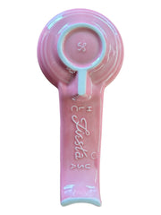 Fiesta - Peony Pink Spoon Rest Homer Laughlin Ceramic Kitchenware Baking Cook