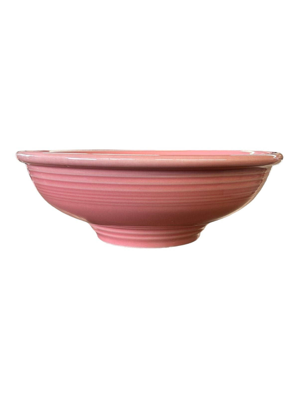 Fiesta - Peony Pink Pedestal Bowl Homer Laughlin Ceramic Dish Kitchenware Serve