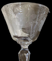 Libbey Liquor Cocktail Antique Brookdale Pattern Vintage Set of 7 Glasses
