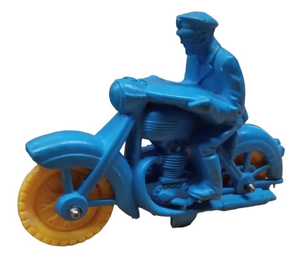 Auburn Rubber Police Motorcycle Toy Vintage Collectible Nostalgic Children's Toy