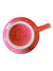 Fiesta - Flamingo Pink Tea Cup Homer Laughlin Ceramic Mug Coffee Drinkware HLC