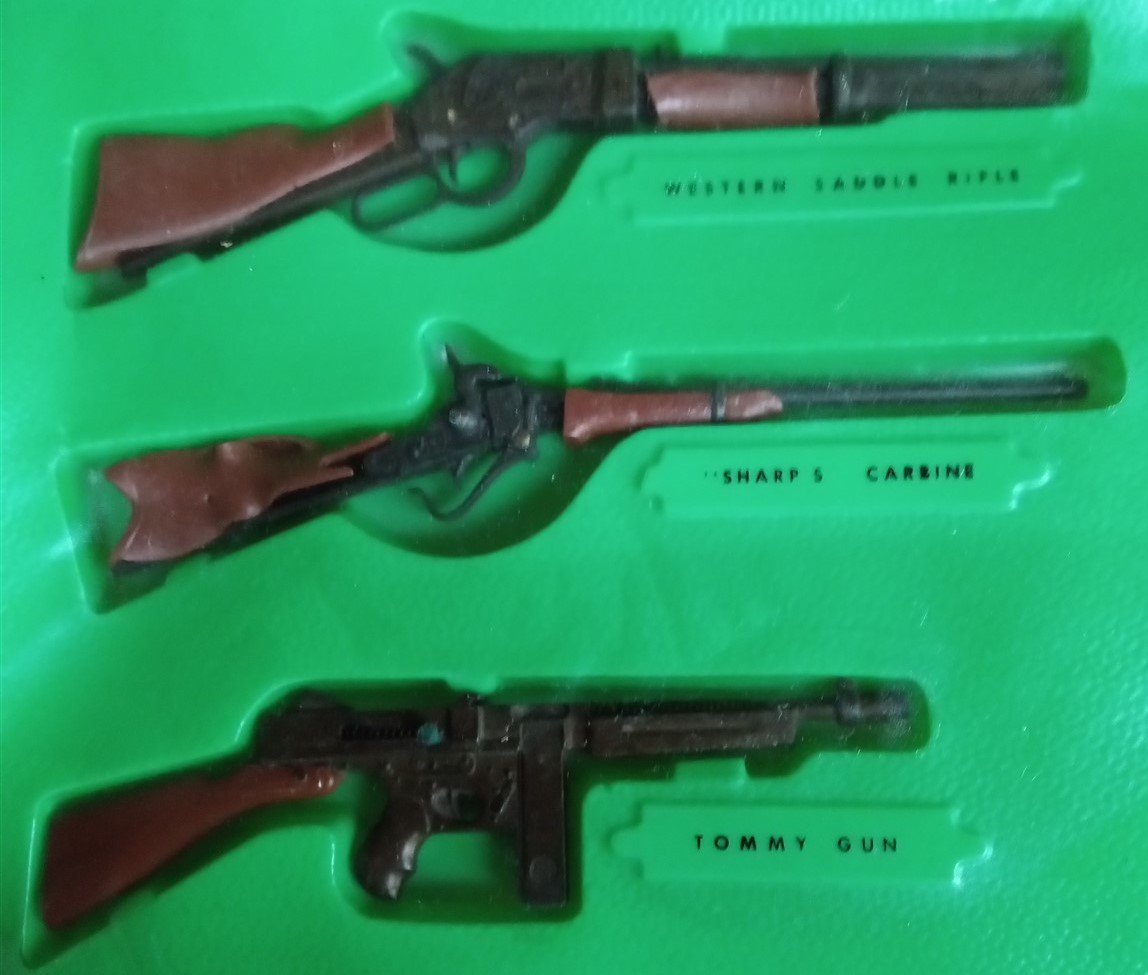 MARX Famous Firearms Toy Set Vintage Collectible Nostalgic Western