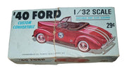 Palmer Plastic '40 Ford Plastic Slot Car Vintage Collectible Toy Automotive