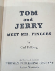 Tom & Jerry Meet Mr.Fingers Book Whitman Publishing Vintage Collectible