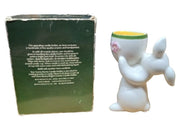 Avon Sunny Bunny Candle Holder Vintage Collectible Decorative Floral