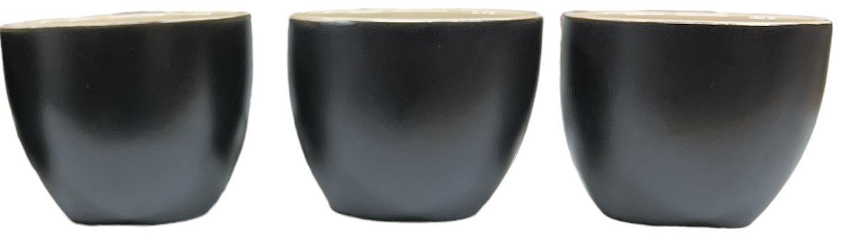 BB Mine Yours Black Matte Cups Vintage Bailey's Irish Cream Set of 3
