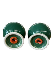 Fiesta - Jade Green Ball Salt and Pepper Set Shakers Ceramic Homer Laughlin HLC