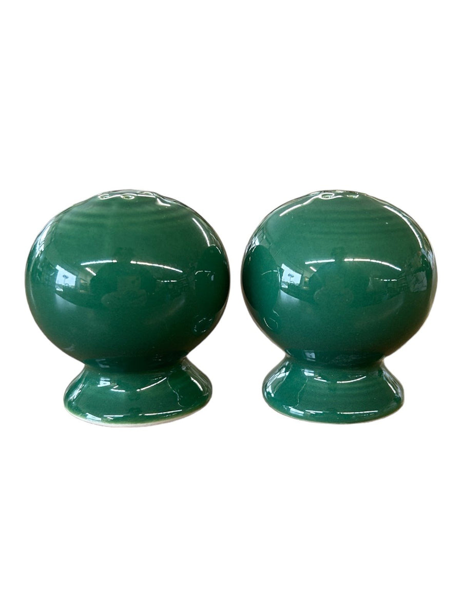 Fiesta - Jade Green Ball Salt and Pepper Set Shakers Ceramic Homer Laughlin HLC