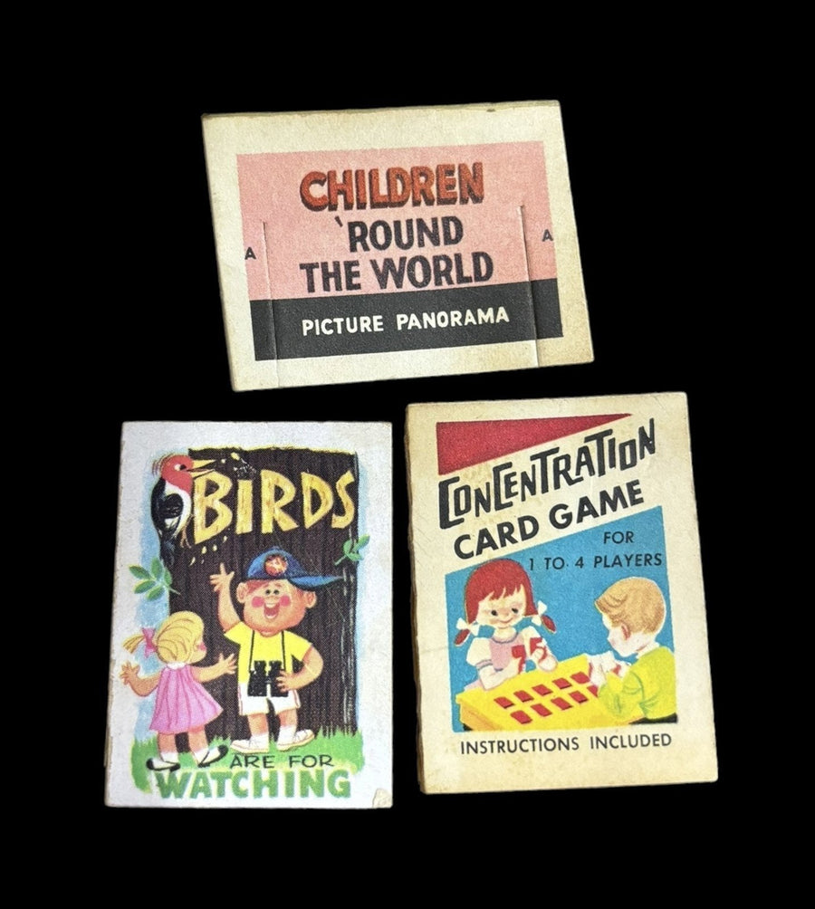 Cracker Jack Books Vintage Lot of 3 Mini Volumes Advertisements 1966