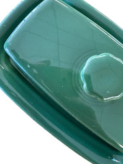 Fiesta - Jade Green XL Covered Butter Dish Homer Laughlin Ceramic Kitchenware HLC