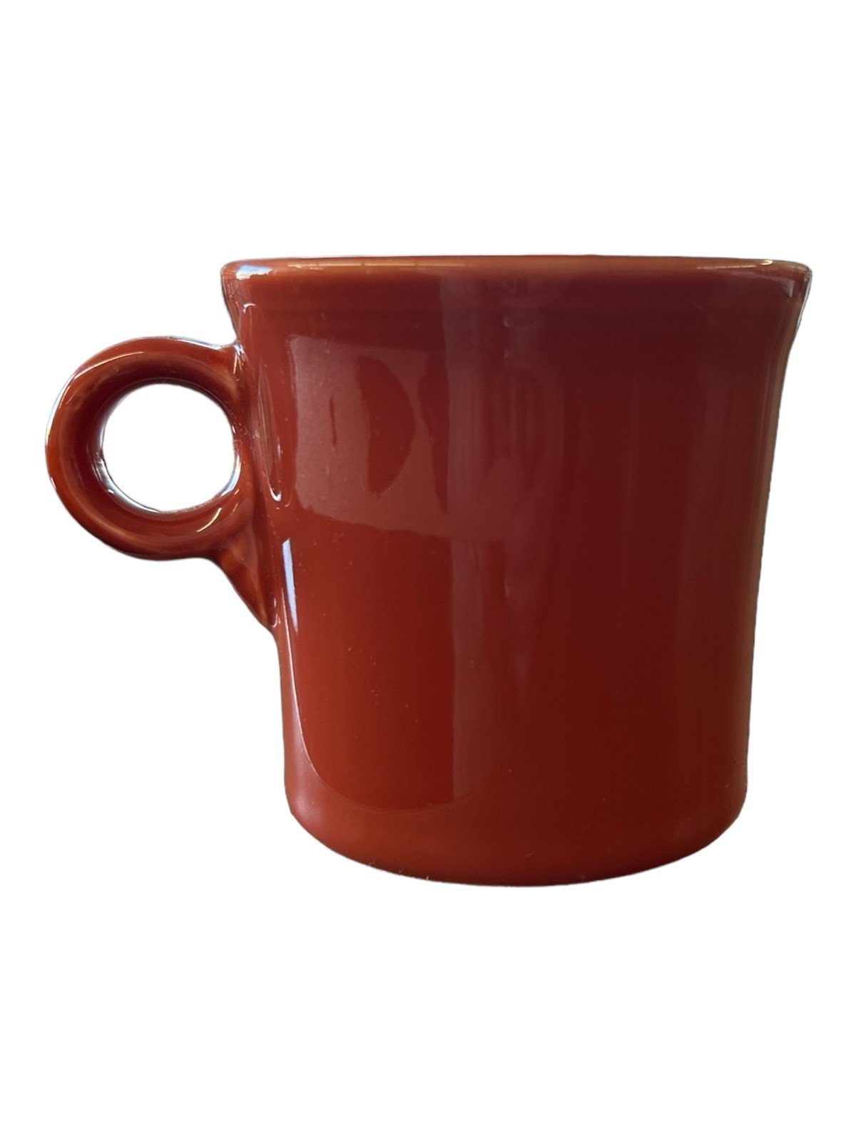 Fiesta - Paprika Brown Ring Handled Mug Homer Laughlin Ceramic Coffee Cup Drink