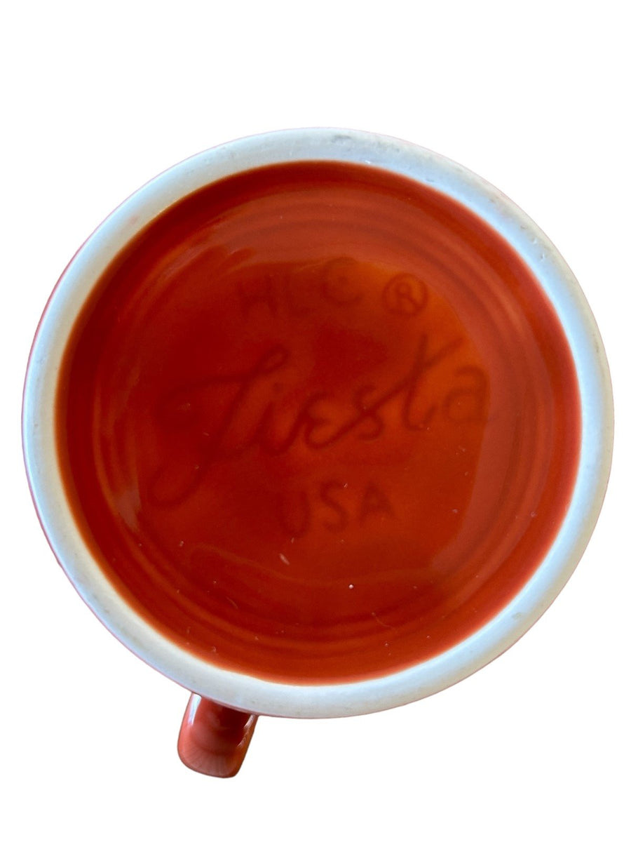 Laughlin Drinks Fiesta - Paprika Brown Ring Handled Mug Homer Laughlin Ceramic Coffee ...