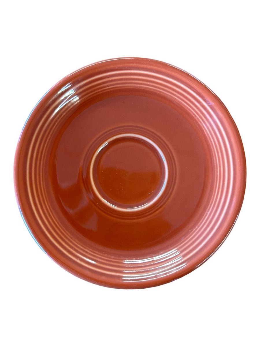 Fiesta - Paprika Brown Saucer Plate Dish Homer Laughlin Ceramic Tea Set Kitchen