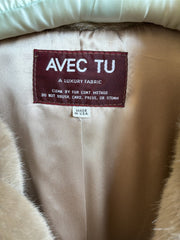 Avec Tu a Luxury Fabric Fur Coat Made in USA