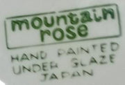 Mountain Rose Dishes Antique Hand Painted Under Glaze Vintage Japan 39 Pieces