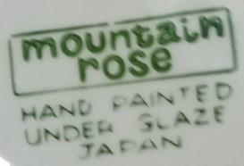 Mountain Rose Dishes Antique Hand Painted Under Glaze Vintage Japan 39 Pieces