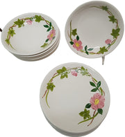Mountain Rose Dishes Antique Hand Painted Under Glaze Vintage Japan 39 Pieces