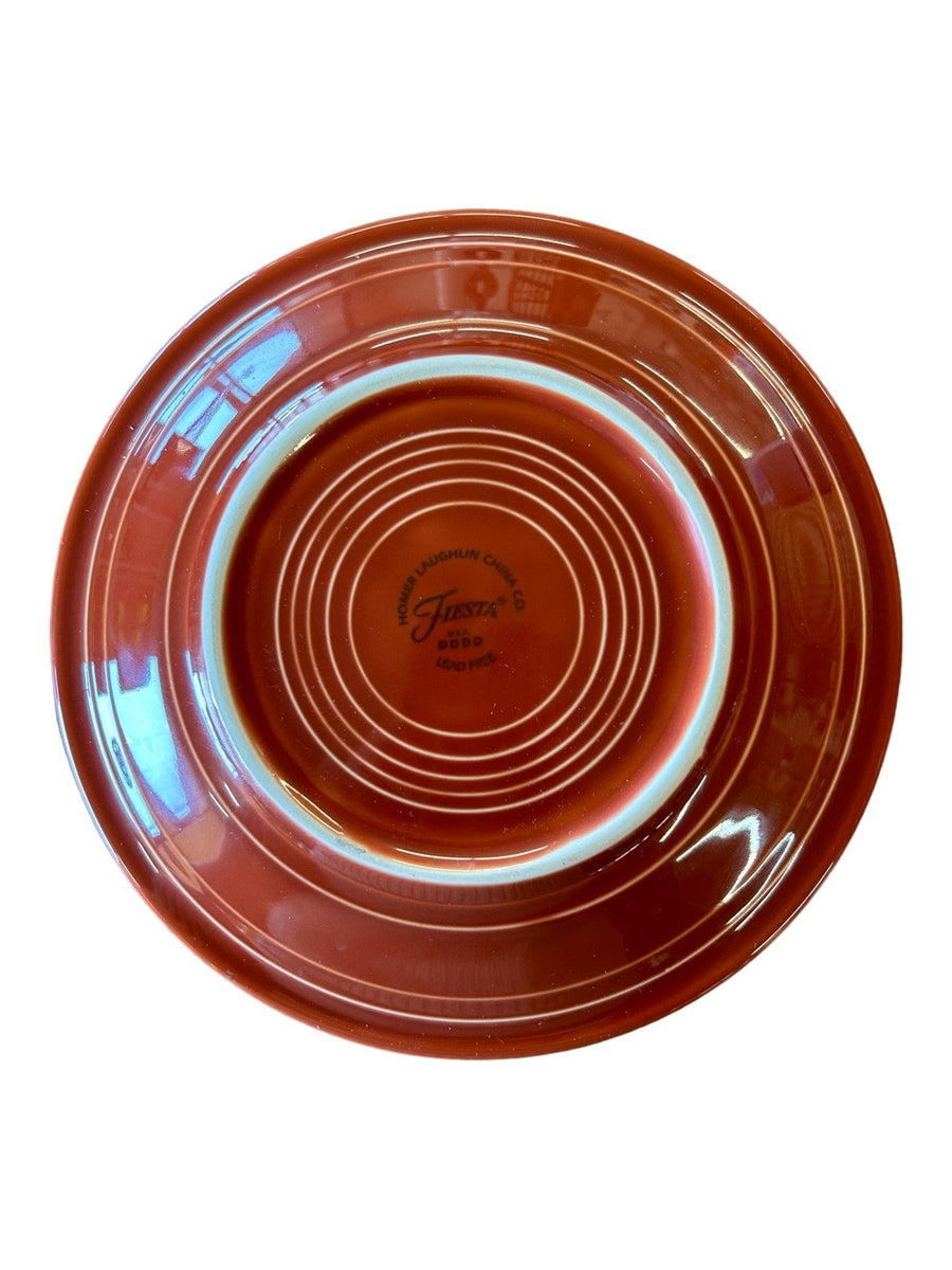 Fiesta - Paprika Brown Salad Plate Ceramic Dish Homer Laughlin Dinner Kitchen