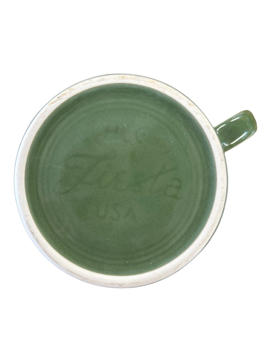 Fiesta - Sage Green Ring Handled Mug Homer Laughlin Ceramic Coffee Cup Drinkware