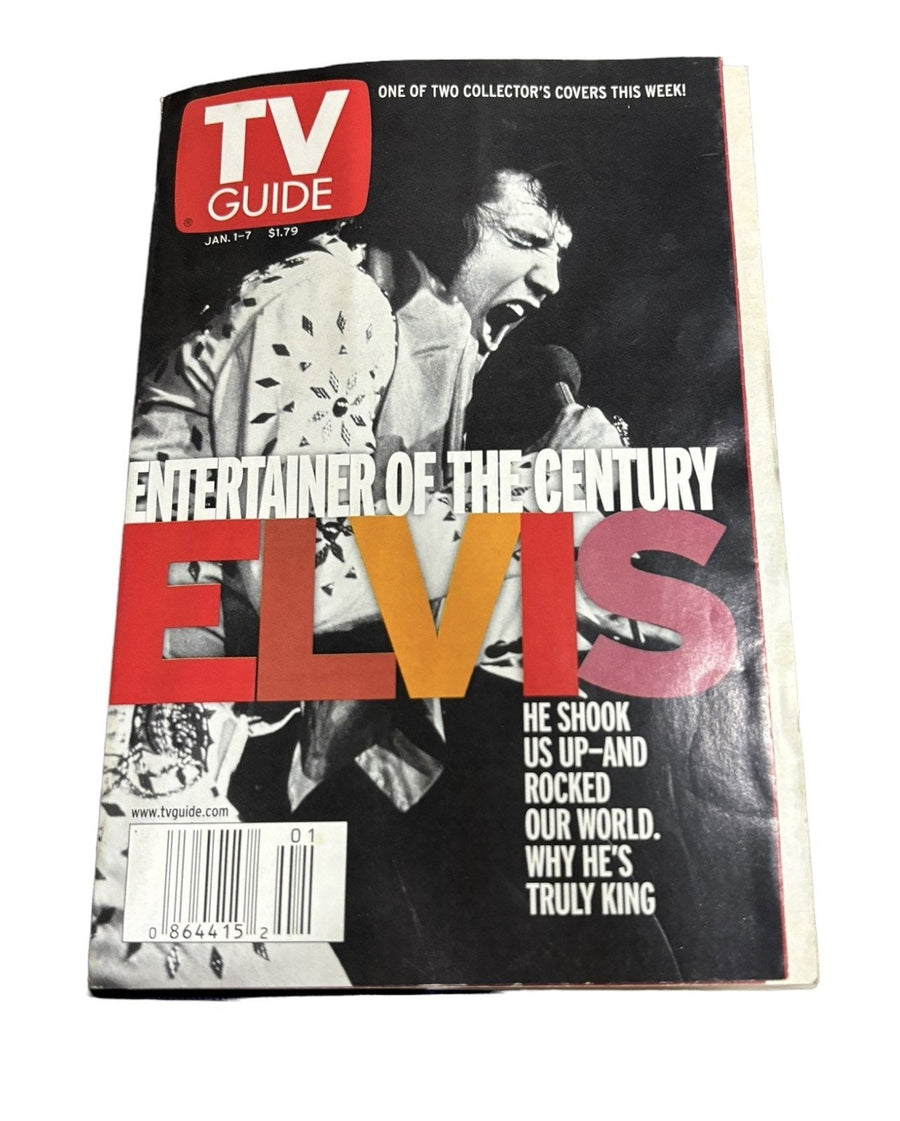 Elvis Presley TV Guides Collector's Lot of 5 Magazines 1989-2001