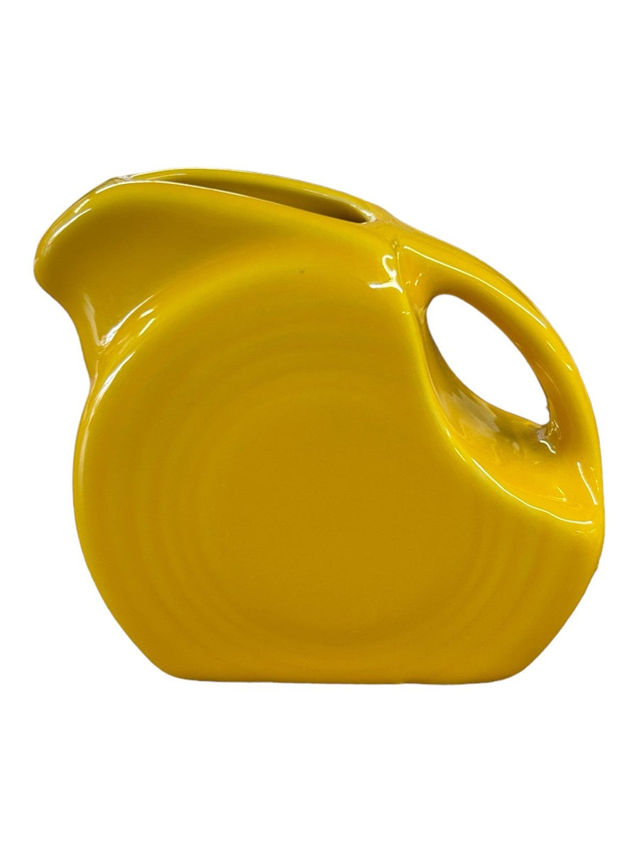 Fiesta - Daffodil Yellow Mini Disk Pitcher Ceramic Homer Laughlin Home Decor 5oz