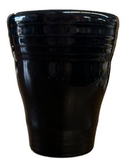 Fiesta - Black Bathroom Tumbler Homer Laughlin Ceramic Cup Home Decor Toothbrush Holder