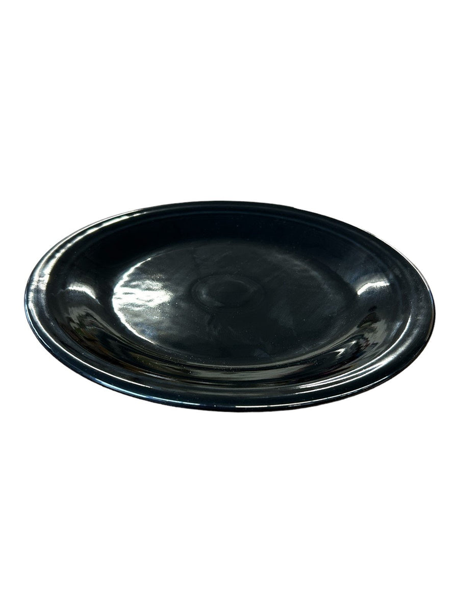 Fiesta - Black Dinner Plate Homer Laughlin Ceramic Dish Kitchenware Dining Cook