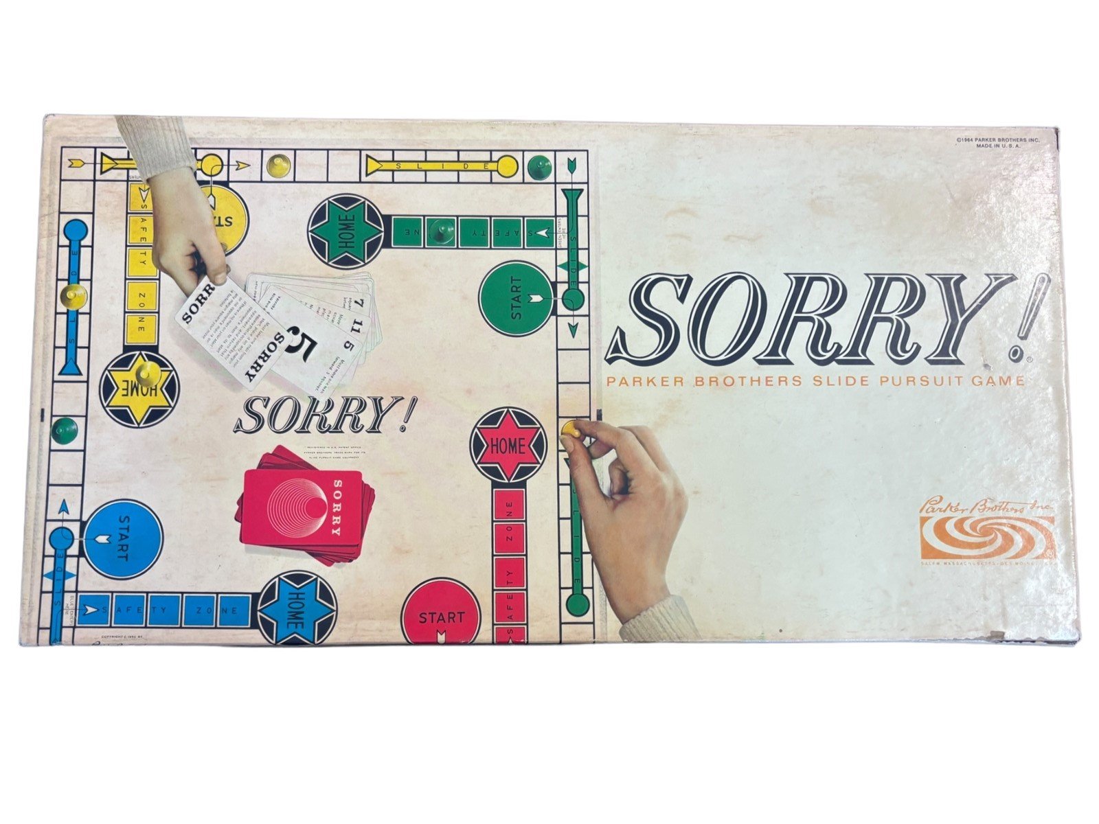 Sorry! Parker Brothers Inc. Slide Pursuit Game Made in the U.S.A.