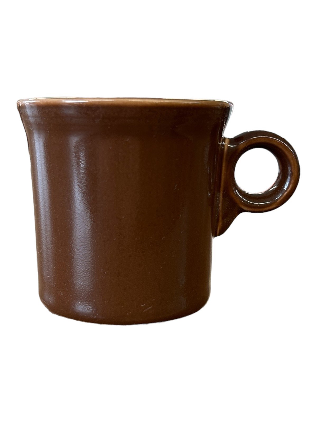 Fiesta - Chocolate Brown Ring Handled Mug Coffee Cup Ceramic Homer Laughlin HLC