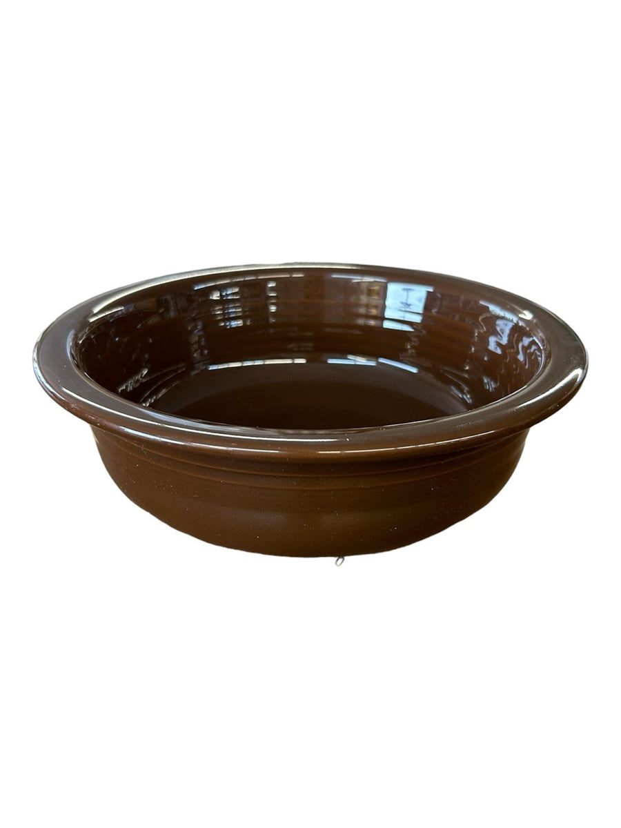 Fiesta - Chocolate Brown Large Bowl Homer Laughlin Ceramic 1 Quart HLC 40oz