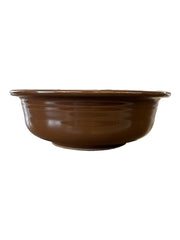 Fiesta - Chocolate Brown Large Bowl Homer Laughlin Ceramic 1 Quart HLC 40oz