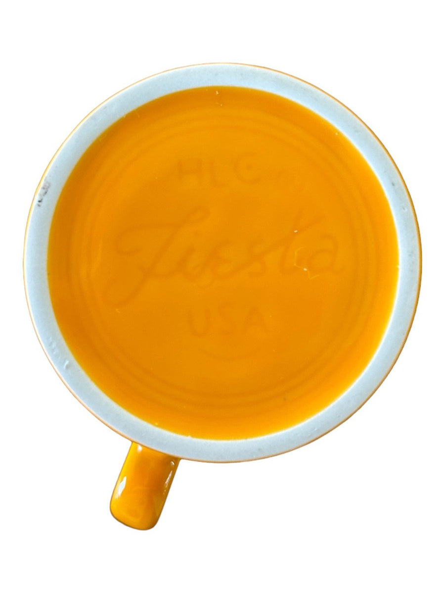 Fiesta - Butterscotch Yellow Ring Handled Mug Homer Laughlin Ceramic Coffee Cup