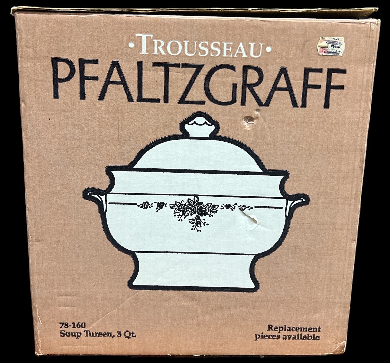Pfaltzgraff Soup Tureen Antique Stoneware Vintage Trousseau