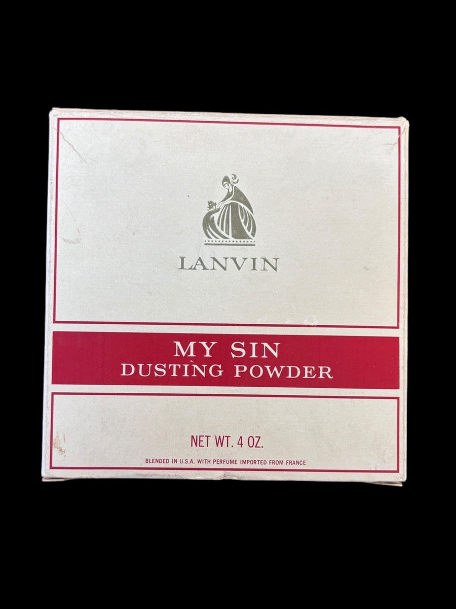 Lanvin My Sin Dusting Powder Blended in the USA w/ Perfume From France Vintage