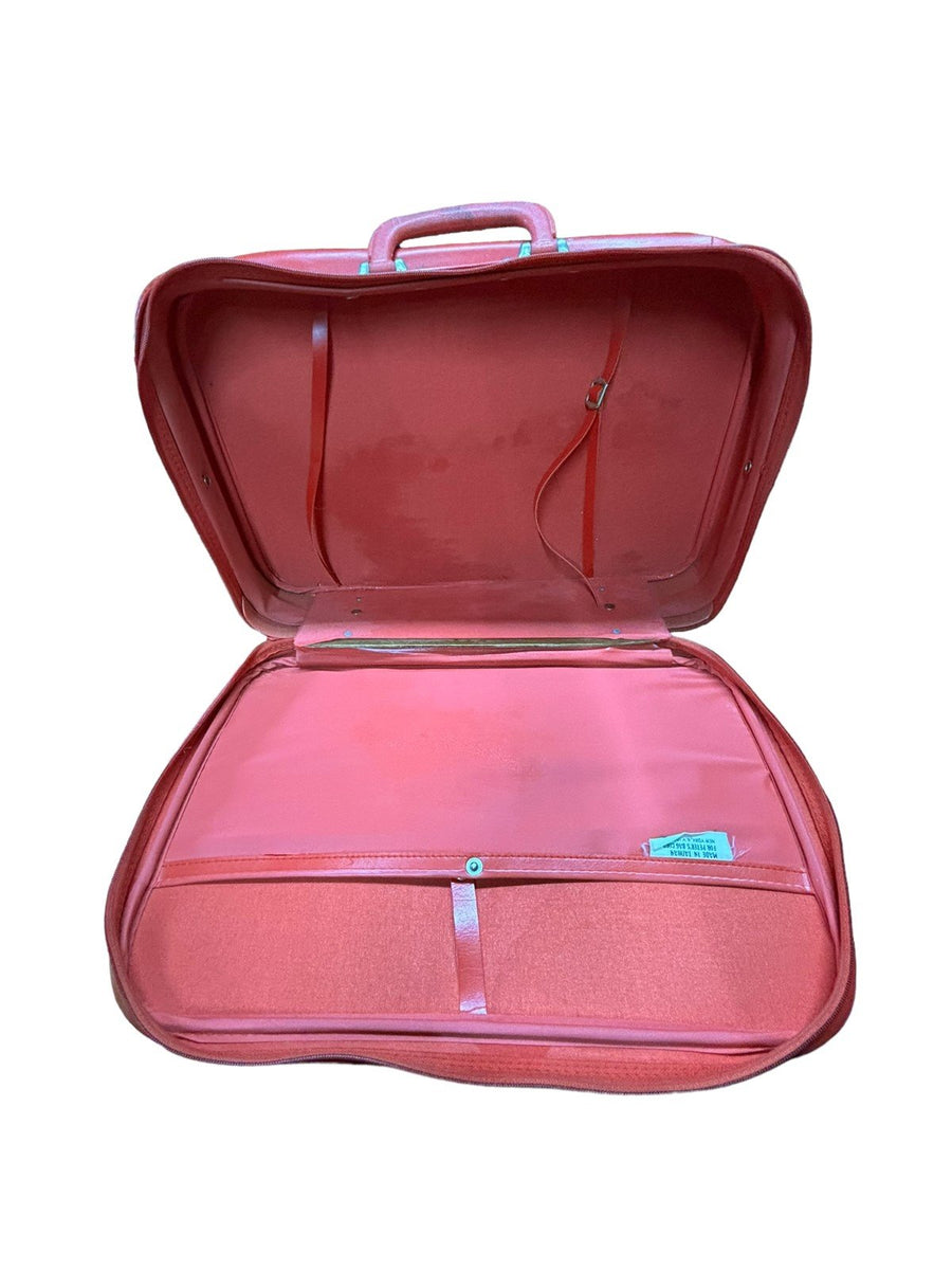 Care Bears Suitcase 1983 Red Luggage Vintage American Greetings Storage Case