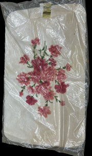 Town House Luxury Rug Antique Hedaya Bros Vintage 21" x 36" Red Floral Design